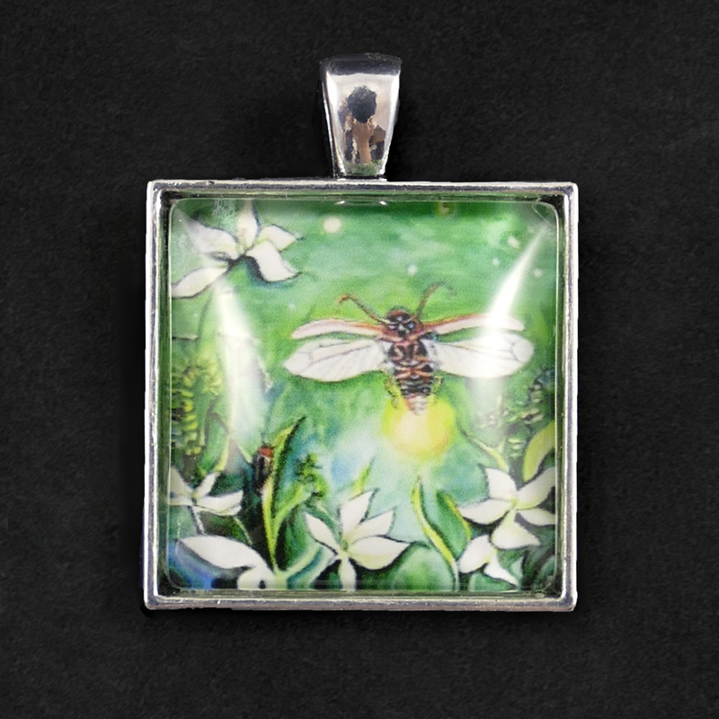 Firefly lightening bug pendant