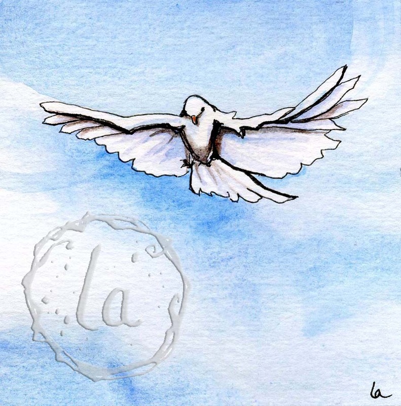 dove of peace flying