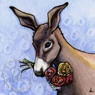 ridonkulous ranunculus donkey with flowers