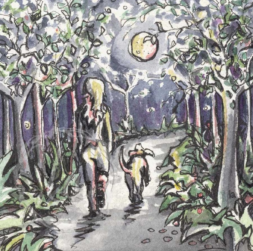 anne and bird dog moon path