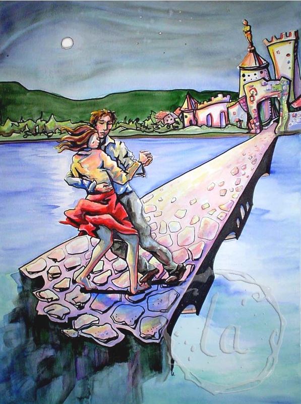 sur le pont on the bridge of avignon france
