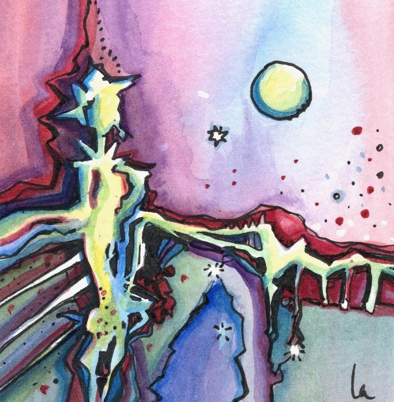 star gazing abstract