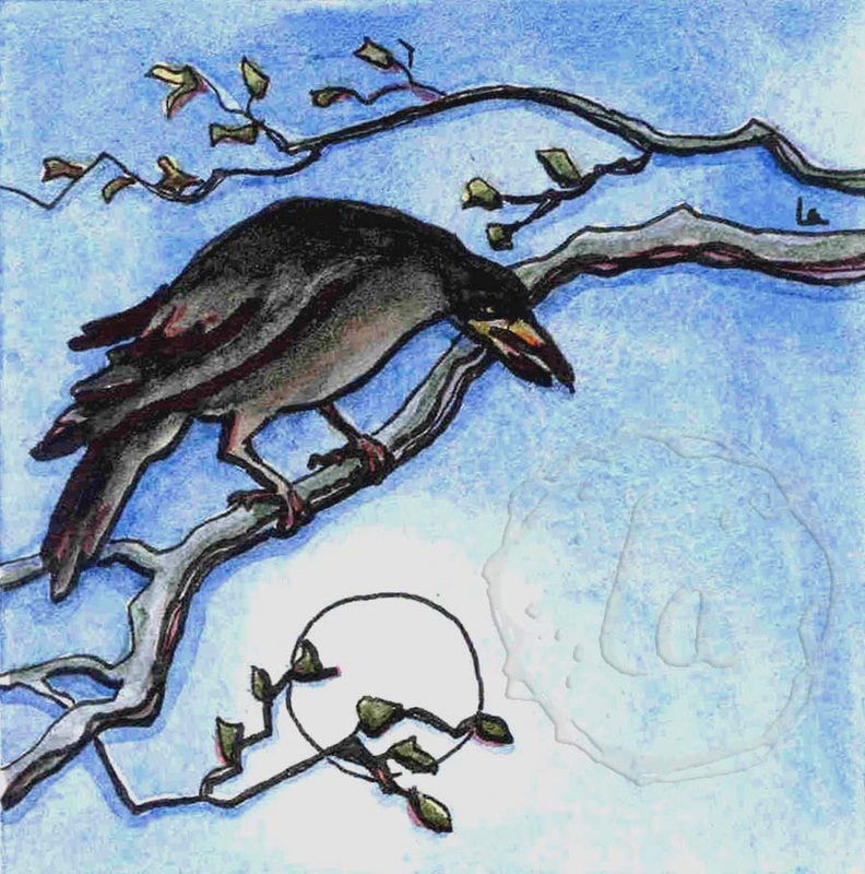 messenger crow bird