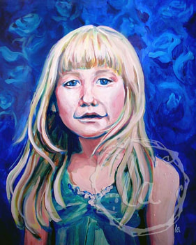Naomi portrait in oil