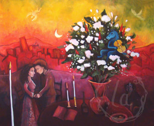 Soiree - oil painting for anniversary